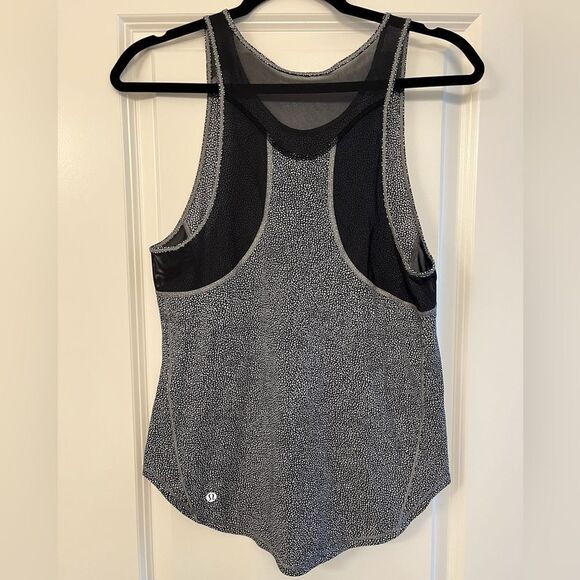 LULULEMON Sculpt Tank II Chakra Print Alpine White Black Mesh Women’s Size 0 - Picture 5 of 7
